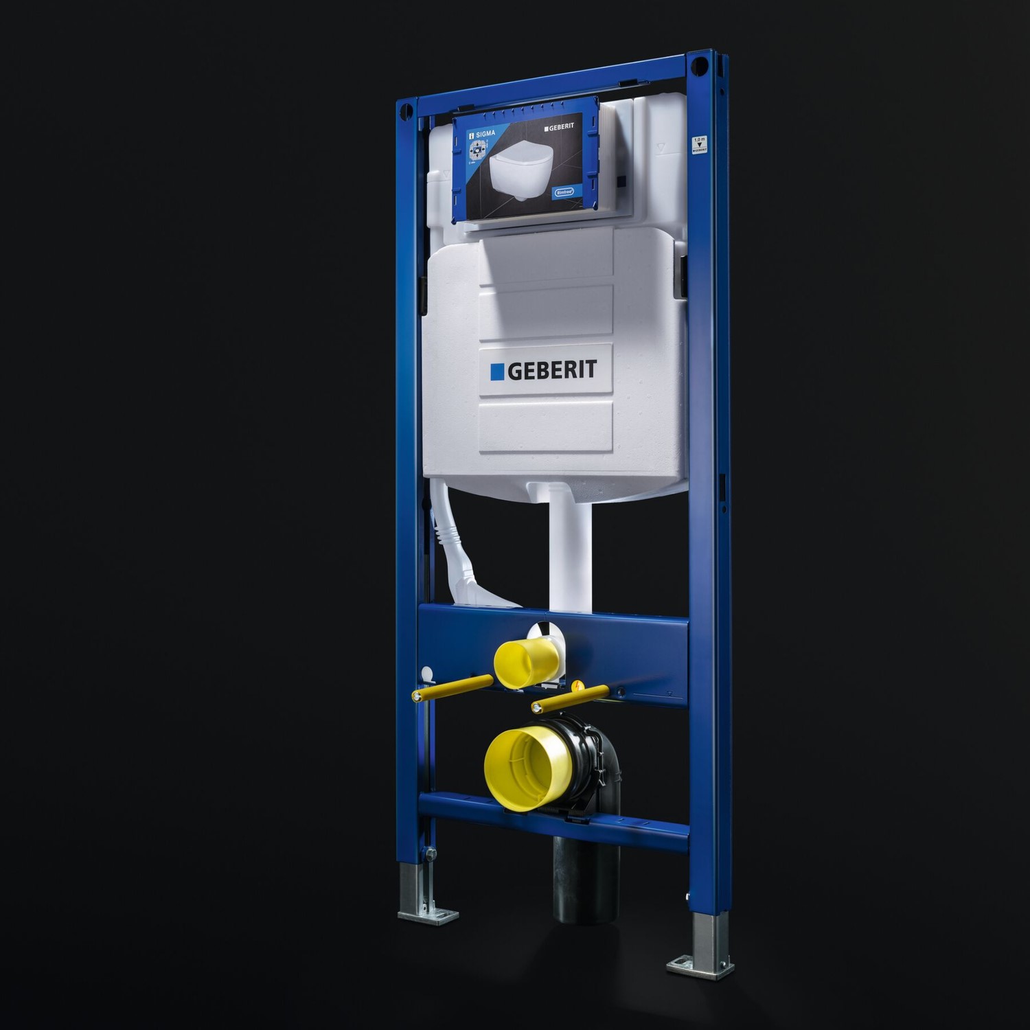 Geberit Duofix 112cm Frame for Wall-Hung WC with Sigma 12cm Cistern ...