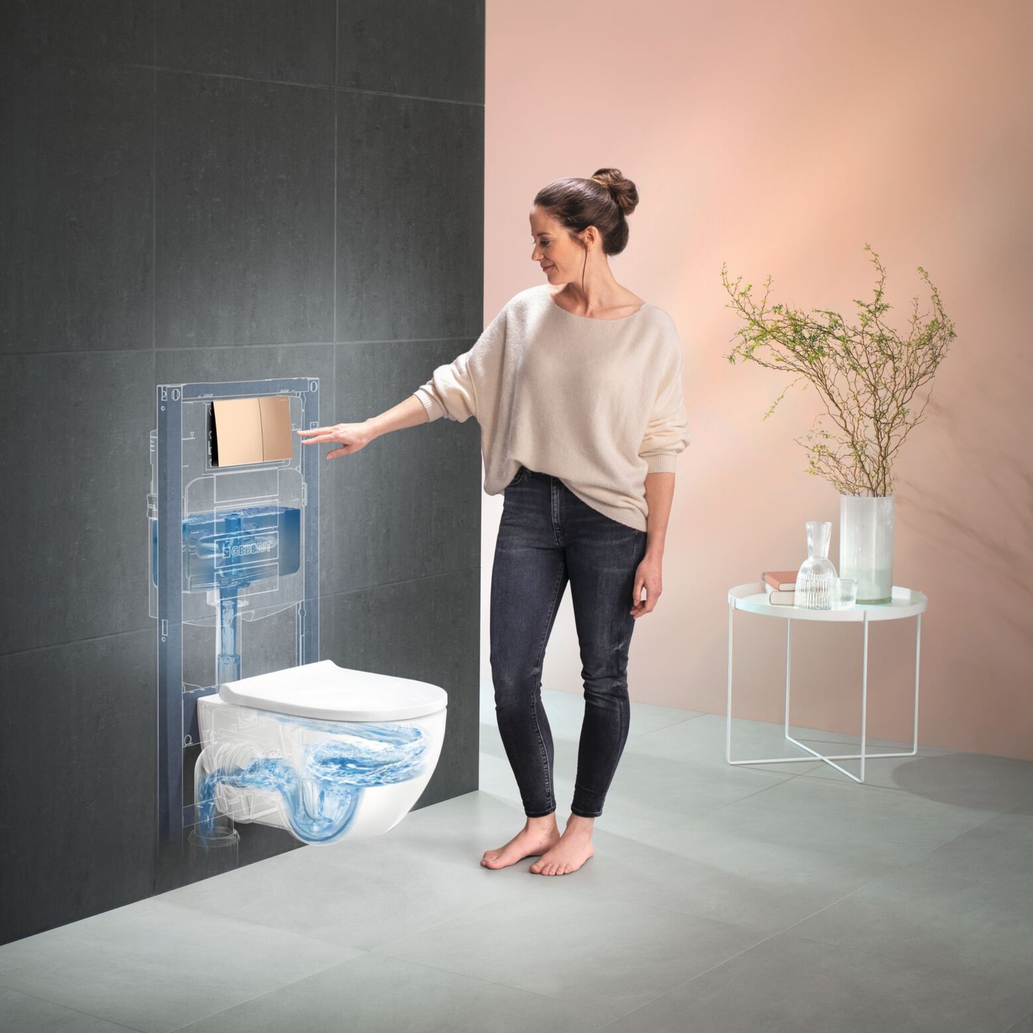 Geberit Duofix 112cm Frame for Wall-Hung WC with Sigma 12cm Cistern ...