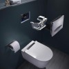 Geberit 980mm Duofix Frame and Sigma Concealed Cistern with Black Flush Plate