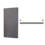 Grey Vertical Electric Designer Radiator 1000 x 500mm with Polished Stainless Steel Towel Rail - Vetro