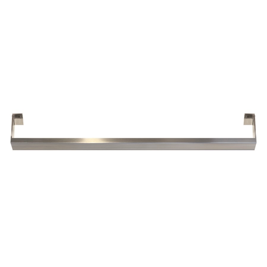 Brown Vertical Electric Designer Radiator 1000 x 500mm with Brushed Stainless Steel Towel Rail - Vetro