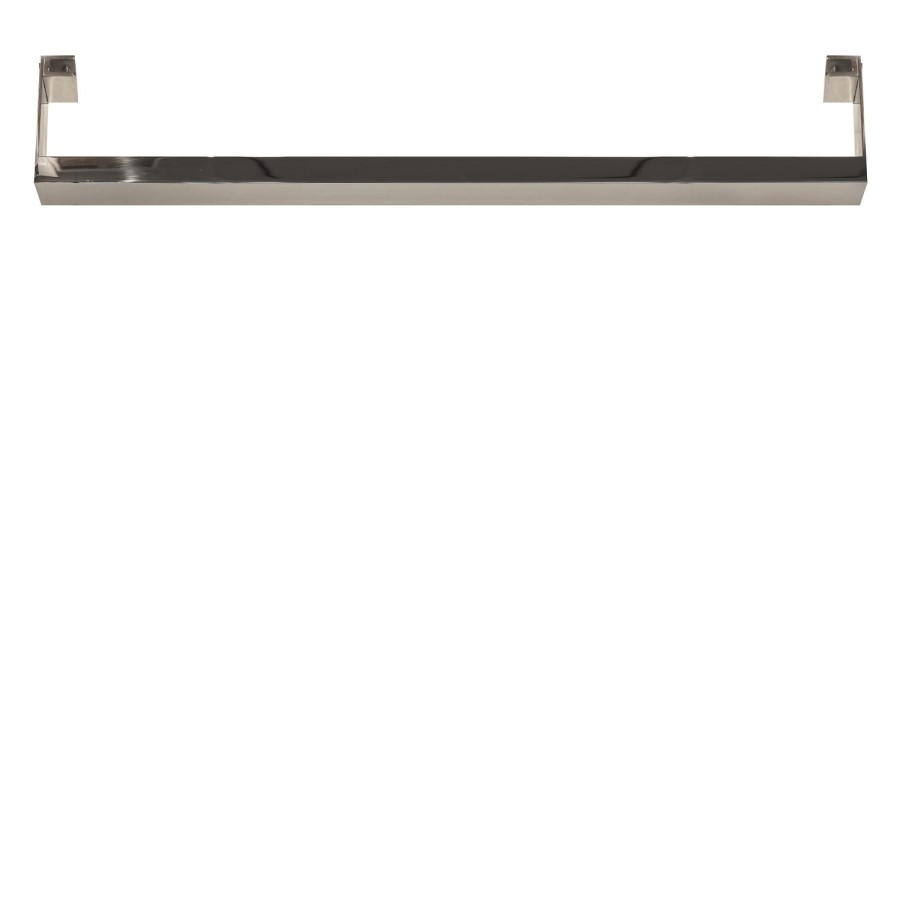 Brown Vertical Electric Designer Radiator 1000 x 500mm with Polished Stainless Steel Towel Rail - Vetro