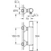 Grohe Precision Start Thermostatic Shower Mixer Bar Valve - Matt Black