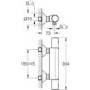 GRADE A1 - Grohe Precision Start Thermostatic Shower Mixer Bar Valve - Matt Black