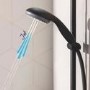 Grohe Black Thermostatic Mixer Shower with Slide Rail Kit