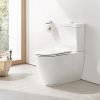 Close Coupled Rimless Toilet with Soft Close Seat - Grohe Essence Close Coupled Rimless Toilet with Soft Close Seat - Grohe Essence