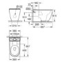 Close Coupled Rimless Toilet with Soft Close Seat - Grohe Essence
