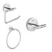 Grohe BauCosmopolitan 3 Piece Bathroom Accessory Pack