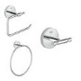 Grohe BauCosmopolitan 3 Piece Chrome Bathroom Accessory Set