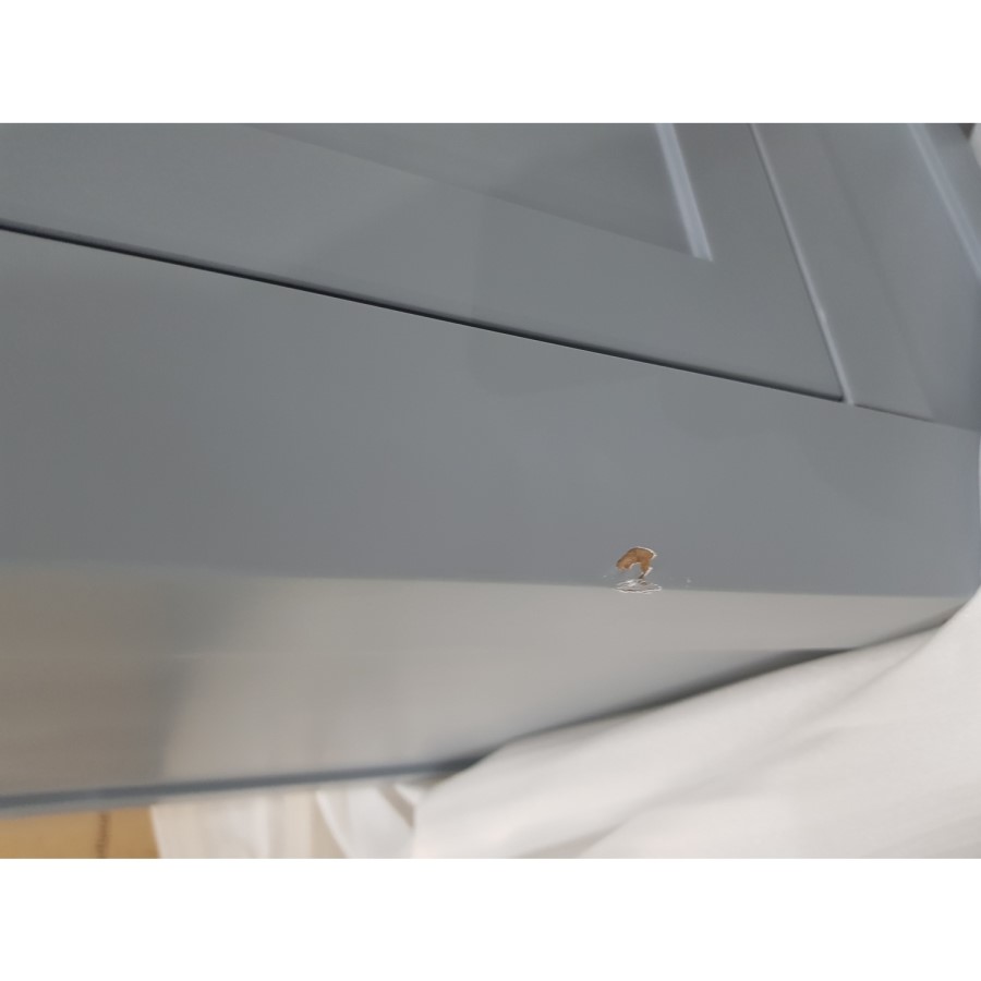 GRADE A2 - 600mm Freestanding Grey Vanity Unit with Basin - Avebury