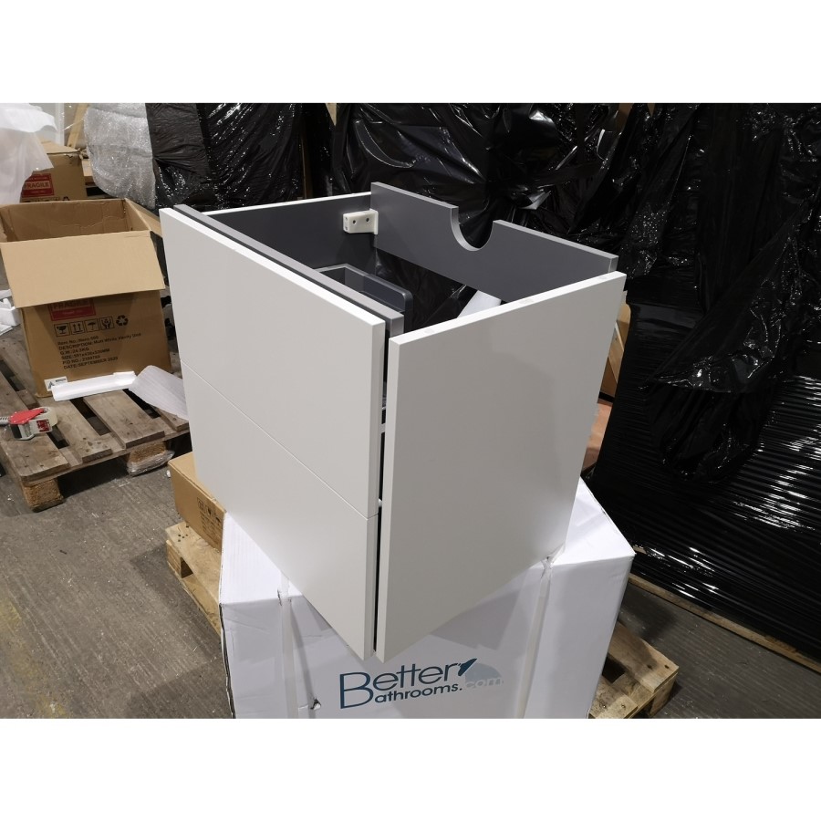 Grade A2 - 700mm White Freestanding Vanity Unit with Basin - Nero