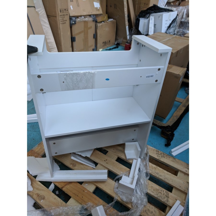 Grade A2 - 670mm White Freestanding Vanity Unit with Basin - Westbury