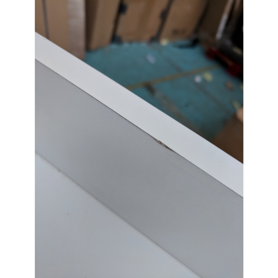 Grade A2 - 670mm White Freestanding Vanity Unit with Basin - Westbury