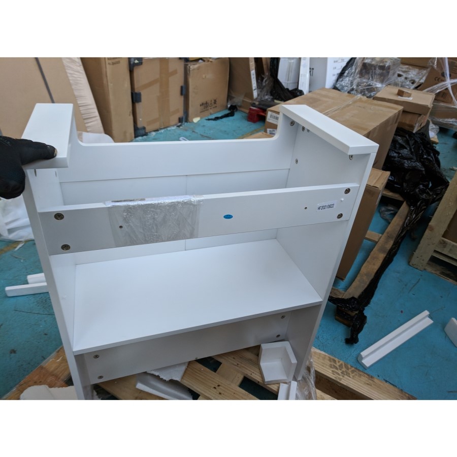 Grade A2 - 670mm White Freestanding Vanity Unit with Basin - Westbury