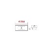 Grade A1 - 600mm White Freestanding Vanity Unit with Basin and Chrome Handles - Ashford