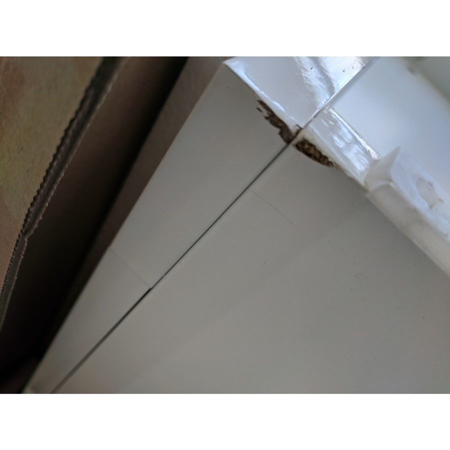 Grade A2 - 500mm White Freestanding Vanity Unit with Basin and Chrome Handles - Ashford