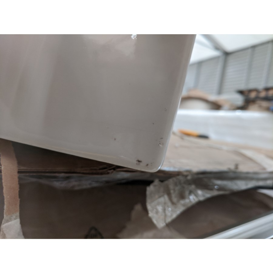 Grade A2 - 1200mm Black Wall Hung Double Vanity Unit with Basin - Morella