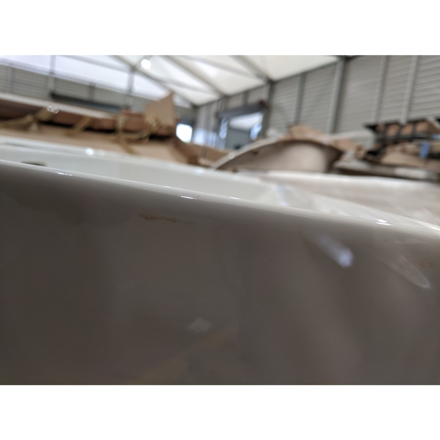 Grade A2 - 1200mm Black Wall Hung Double Vanity Unit with Basin - Morella