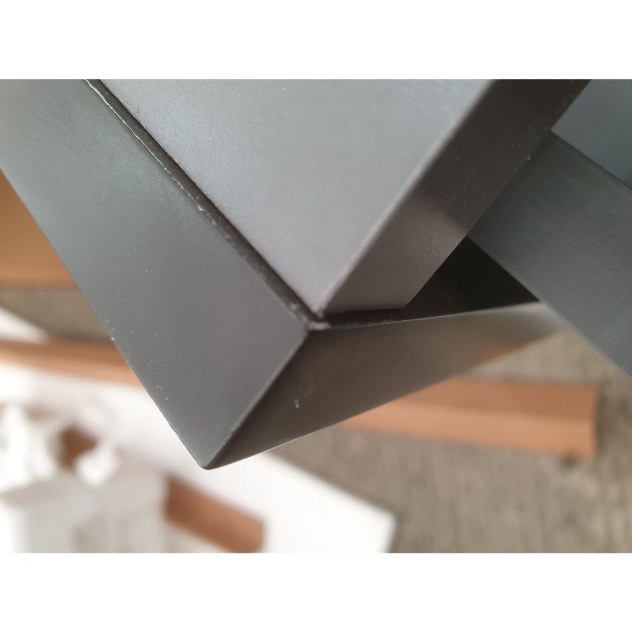 Grade A2 - 1200mm Black Wall Hung Double Vanity Unit with Basin - Morella