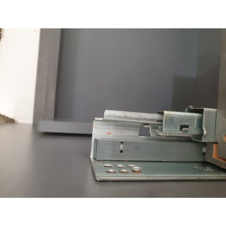 Grade A2 - 1200mm Black Wall Hung Double Vanity Unit with Basin - Morella