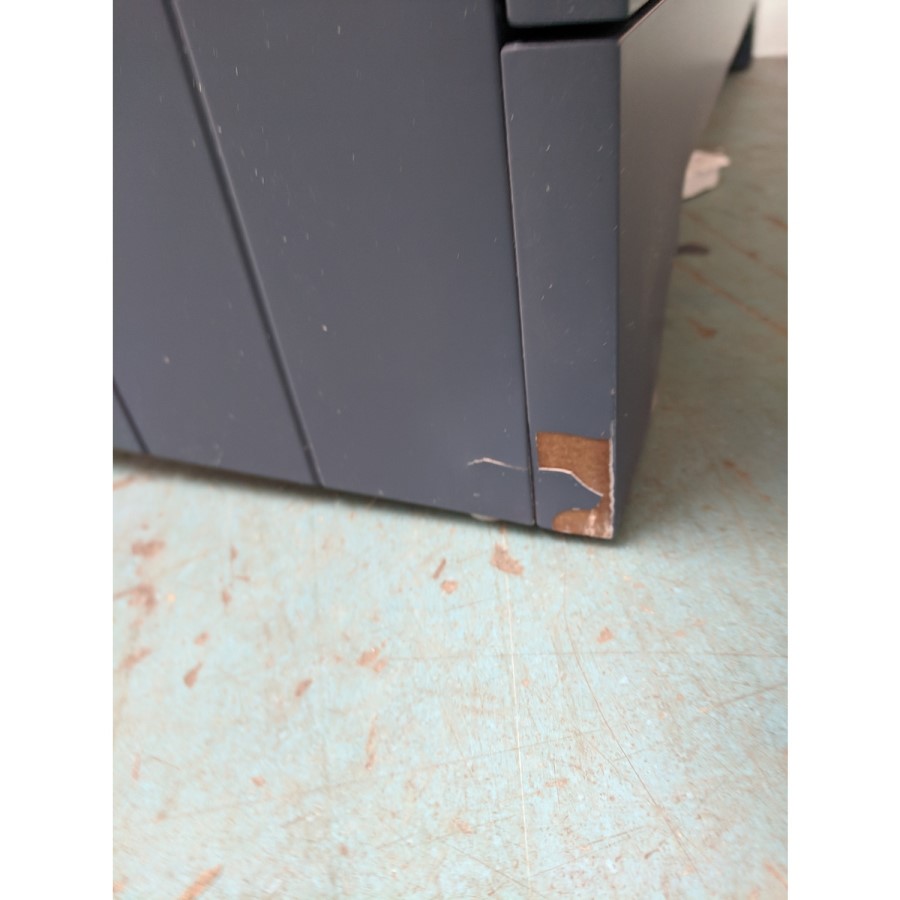 Grade A2 - 600mm Blue Freestanding Vanity Unit with Basin - Baxenden