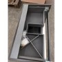 Grade A2 - 800mm Black Wall Hung Vanity Unit with Basin - Morella