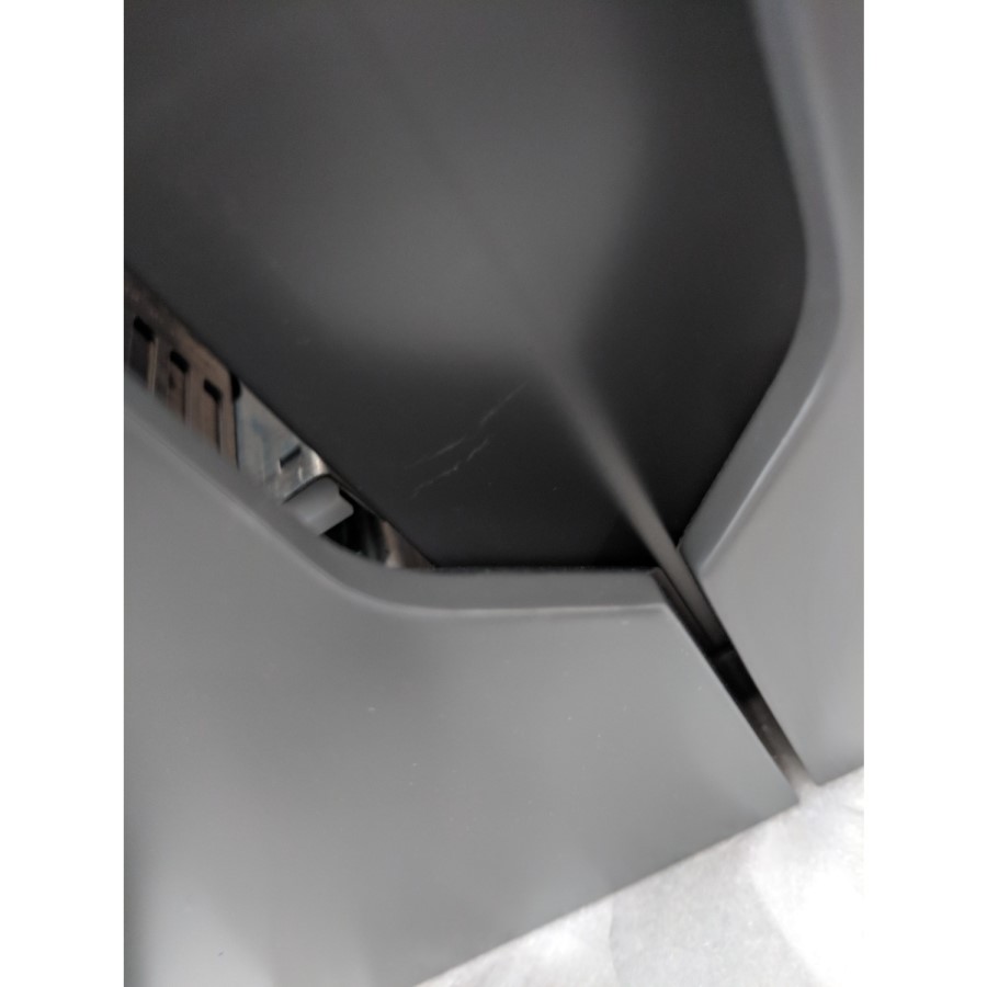 Grade A2 - 1200mm Anthracite Wall Hung Double Vanity Unit with Basin - Morella