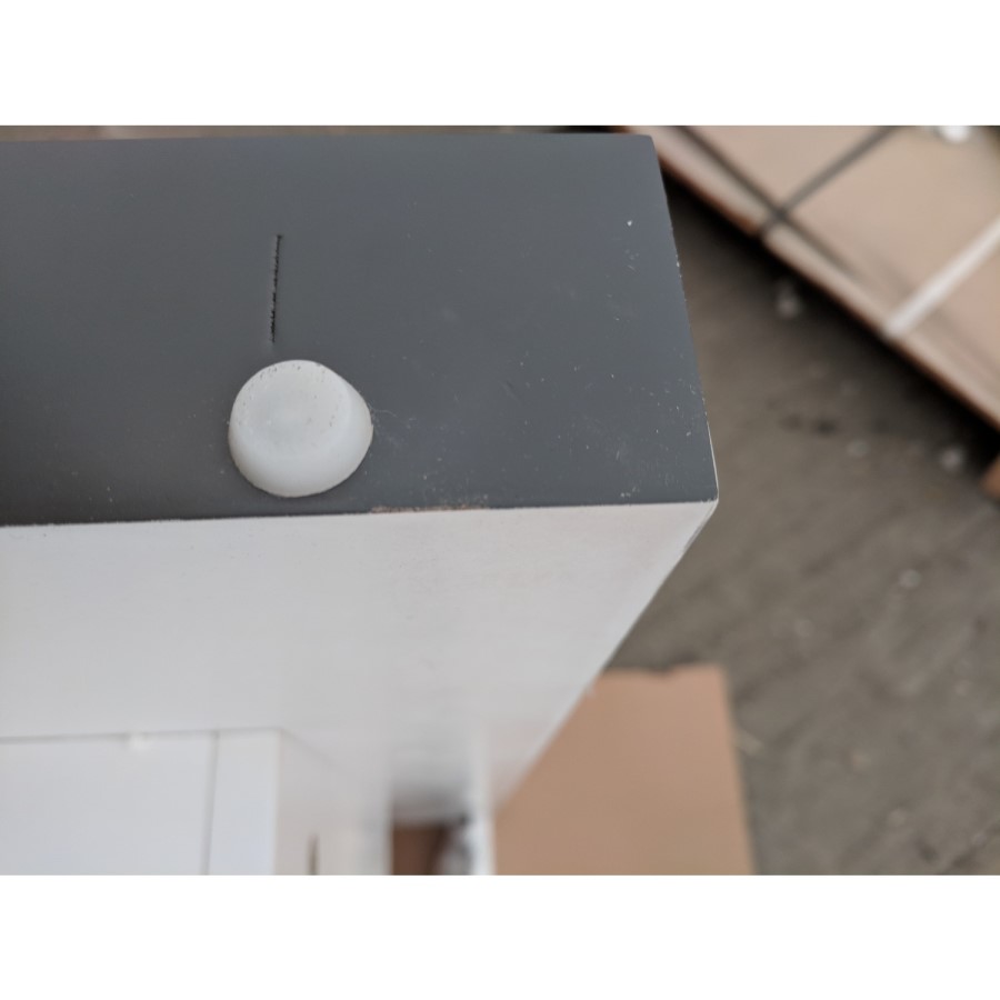 Grade A2 - 610mm Grey Freestanding Vanity Unit with Basin - Burford