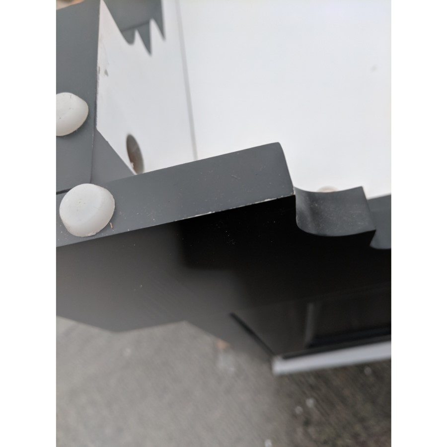 Grade A2 - 610mm Grey Freestanding Vanity Unit with Basin - Burford