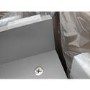 Grade A2 - 600mm Grey Vanity Unit with Basin and Chrome Handles - Ashford