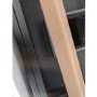Grade A2 - 1200mm Black Wall Hung Double Countertop Vanity Unit with Basin - Roxbi