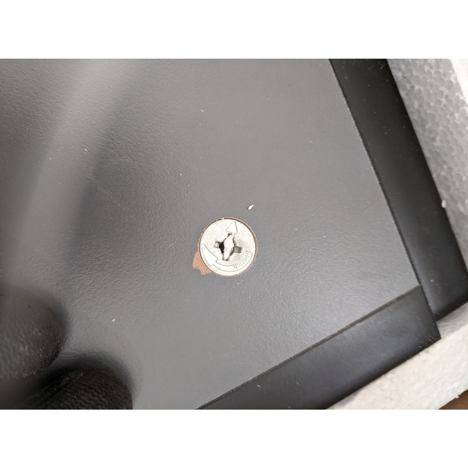 Grade A2 1200mm Black Wall Hung Double Vanity Unit with Basin