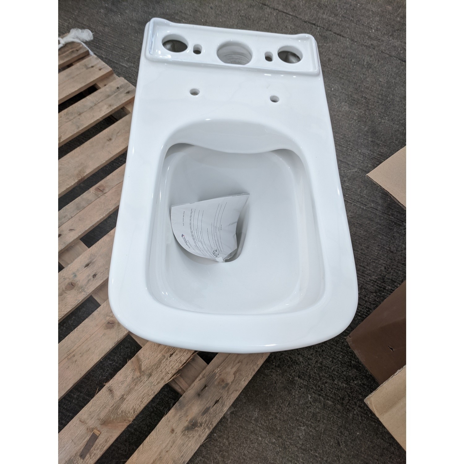 Grade A2 - Close Coupled Rimless Toilet with Soft Close Seat - Boston ...