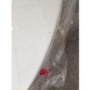 Grade A2 - Freestanding Single Ended Shower Bath with White Feet & Bath Screen 1660 x 740mm - Park Royal