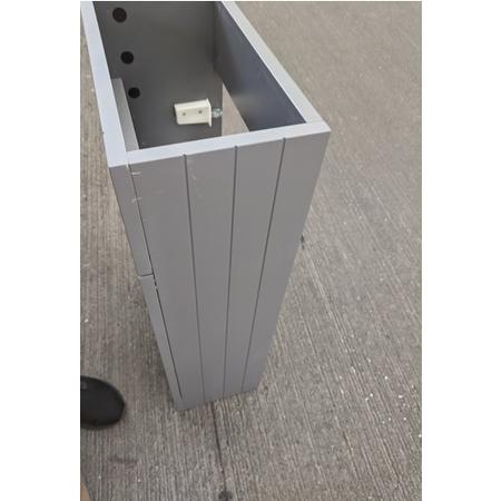 Grade A2 - Baxenden Cloakroom Toilet Suite with Grey Floorstanding Vanity Unit and Basin