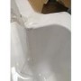 Grade A2 - 1700mm L Shaped Shower Bath Suite Left Hand with Toilet and Basin - Tabor