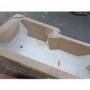 Grade A2 - 1700mm L Shaped Shower Bath Suite with Screen and Toilet & Basin - Right Hand - Tabor