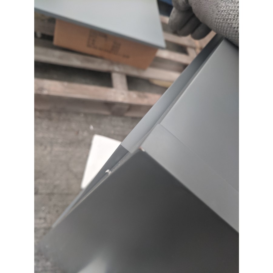 Grade A2 - 600mm Grey Freestanding Vanity Unit with Basin - Roxbi