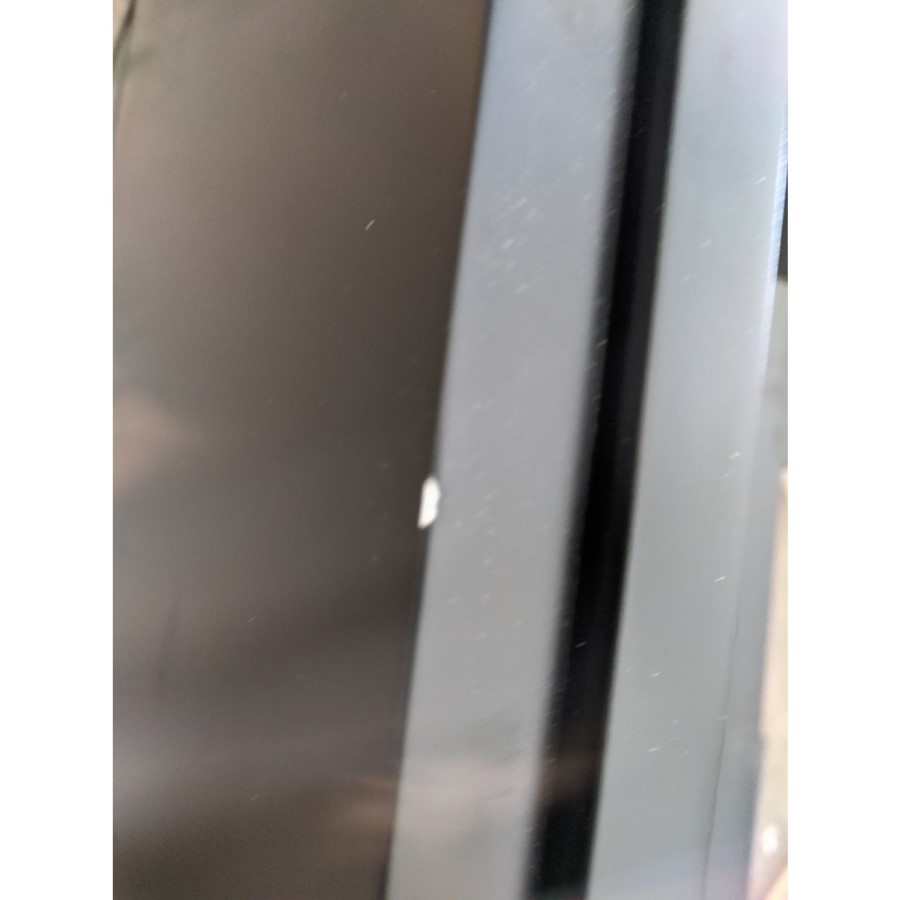 Grade A2 - 600mm Black Freestanding Vanity Unit with Matt Black Basin - Roxbi