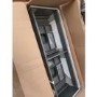 Grade A2 - 1200mm Grey Wall Hung Double Vanity Unit with Basin and Brass Handles - Empire