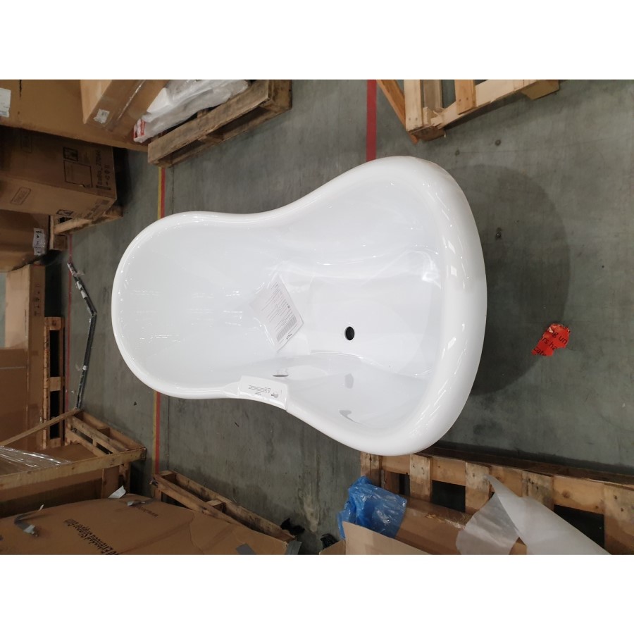 Grade A2 - Freestanding Double Ended Roll Top Bath with Brushed Brass Feet 1750 x 740mm - Park Royal
