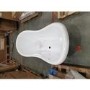 Grade A2 - Freestanding Double Ended Roll Top Bath with Brushed Brass Feet 1750 x 740mm - Park Royal
