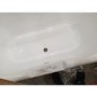 Grade A2 - Freestanding Double Ended Roll Top Bath with Brushed Brass Feet 1690 x 740mm - Park Royal