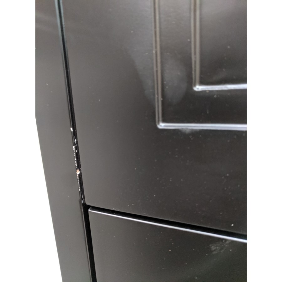 Grade A2 - 600mm Black Freestanding Countertop Vanity Unit with Basin - Camden