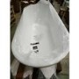 Grade A2 - Modern Freestanding 1800mm Bath Suite with Toilet & Basin - Lisbon