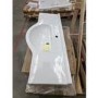 Grade A2 - 1200mm White Freestanding Vanity Unit with Basin - Classic