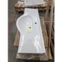 Grade A2 - 1200mm White Freestanding Vanity Unit with Basin - Classic