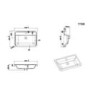 GRADE A1 600mm Dark Grey Freestanding Vanity Unit with Basin - Portland