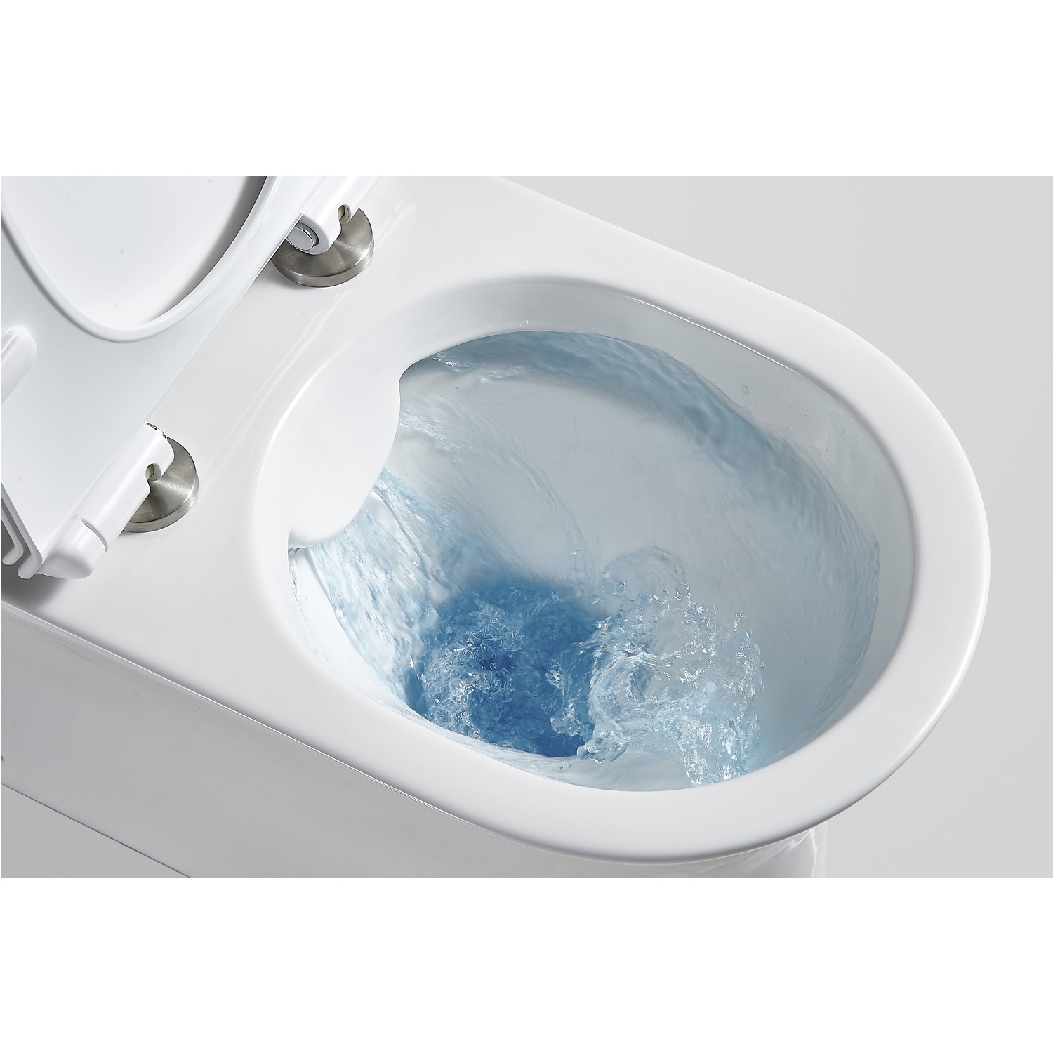 Rimless toilet clearance
