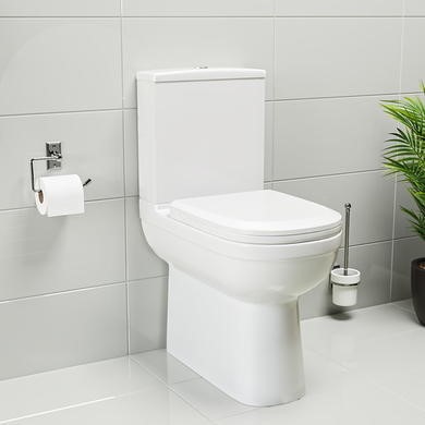 RAK Resort Mini D Shape Rimless Short Projection Close Coupled WC